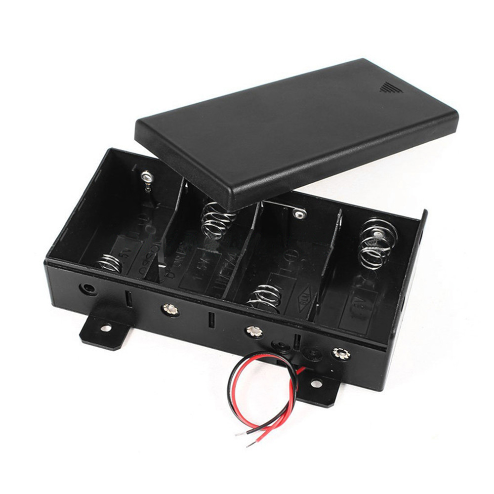 Battery Box Holder for AA D Cell CR123A Storage Case Connection with Wire DIY - Foto 19 di 21