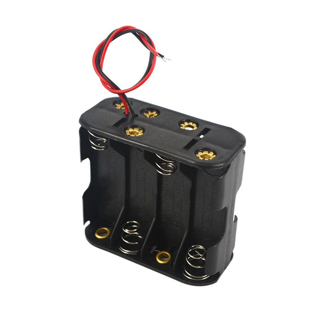 Battery Box Holder for AA D Cell CR123A Storage Case Connection with Wire DIY - Foto 20 di 21