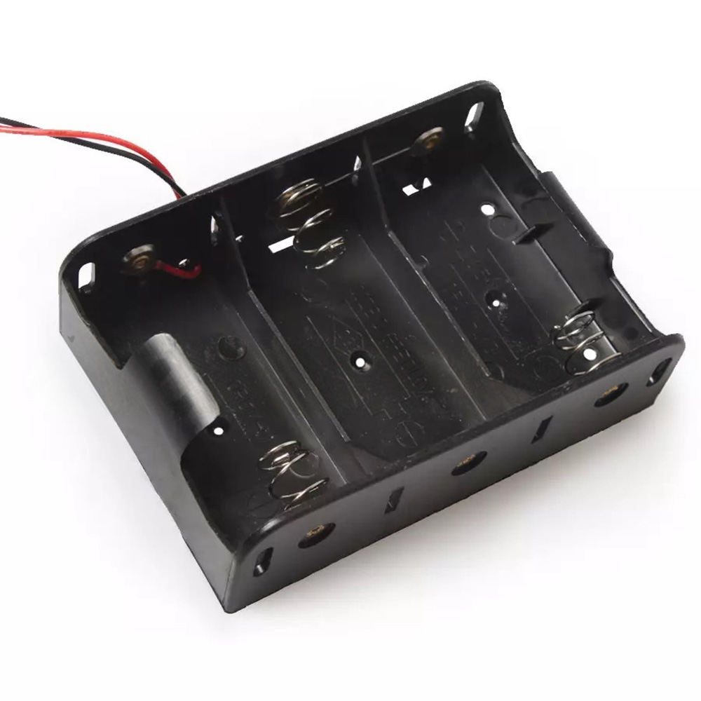 Battery Box Holder for AA D Cell CR123A Storage Case Connection with Wire DIY - Foto 21 di 21