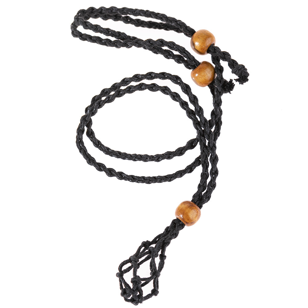 Cordones de collar de cristal ajustables bolsa de red vacía soporte colgante accesorio de joyería - Imagen 14 de 28
