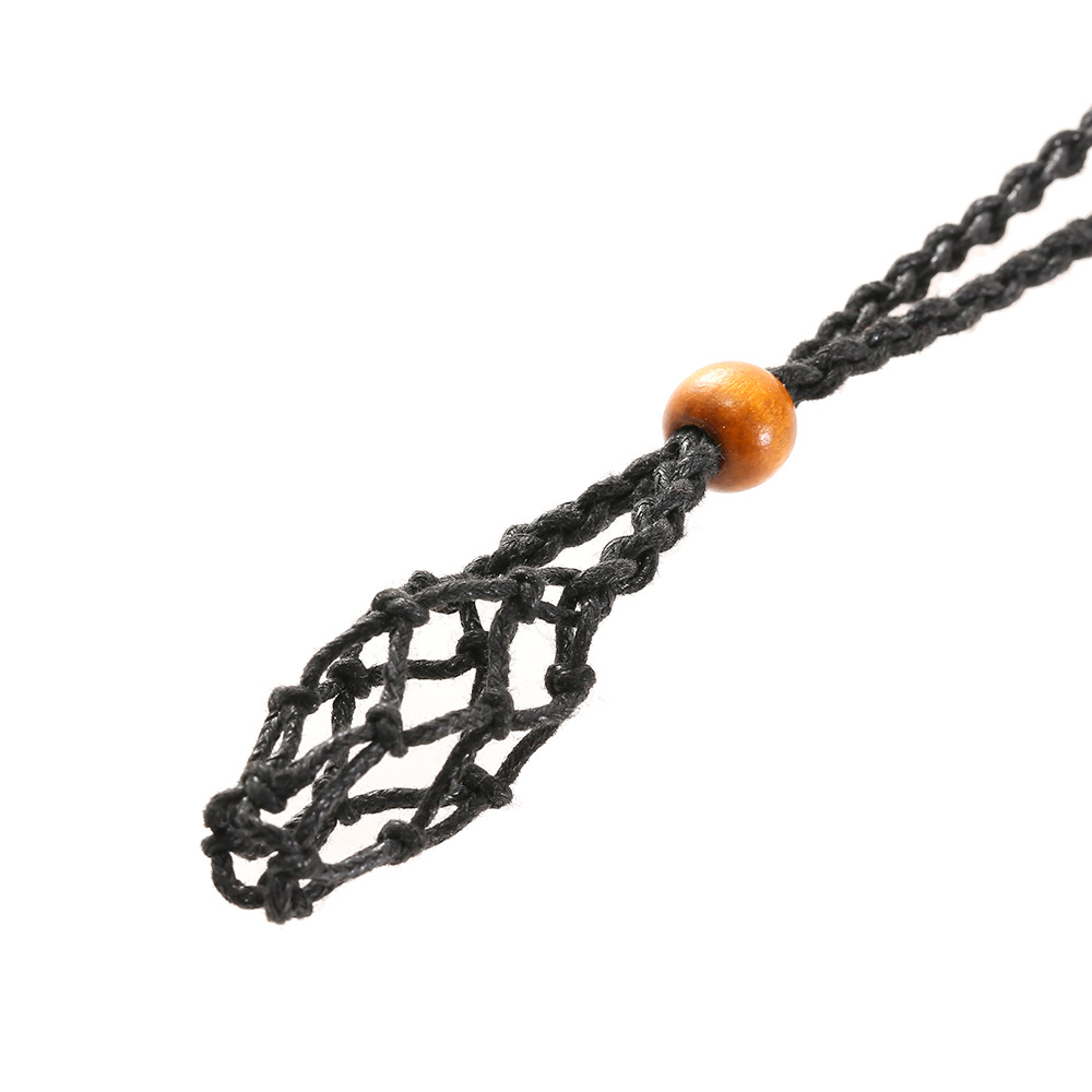 Cordones de collar de cristal ajustables bolsa de red vacía soporte colgante accesorio de joyería - Imagen 15 de 28