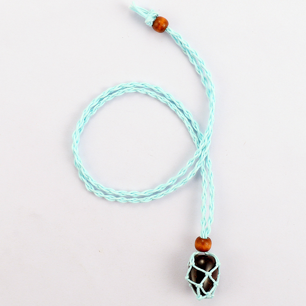 Cordones de collar de cristal ajustables bolsa de red vacía soporte colgante accesorio de joyería - Imagen 19 de 28