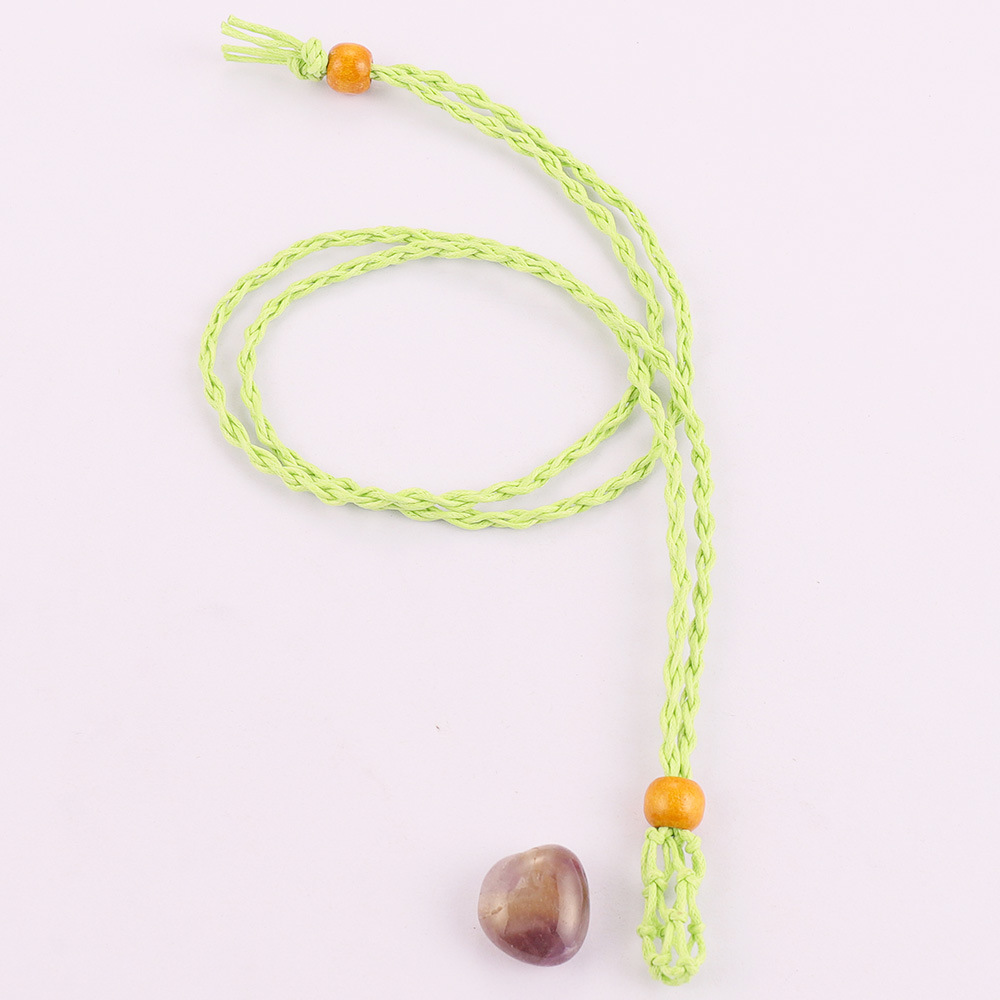 Cordones de collar de cristal ajustables bolsa de red vacía soporte colgante accesorio de joyería - Imagen 28 de 28