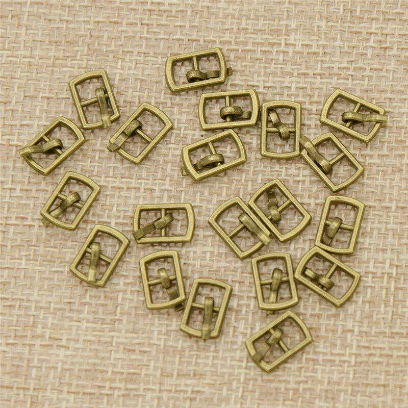 20 piezas Mini Hebillas Artesanías para Zapatos Cinturón Costura Muñeca Juguete Ropa Accesorios Hágalo usted mismo - Imagen 10 de 11