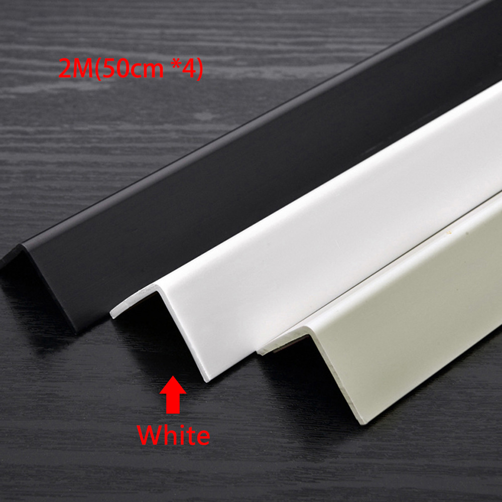 Self-adhesive PVC Angle Corner 90 Degree Trim Protection Edge Strip Home  Wall
