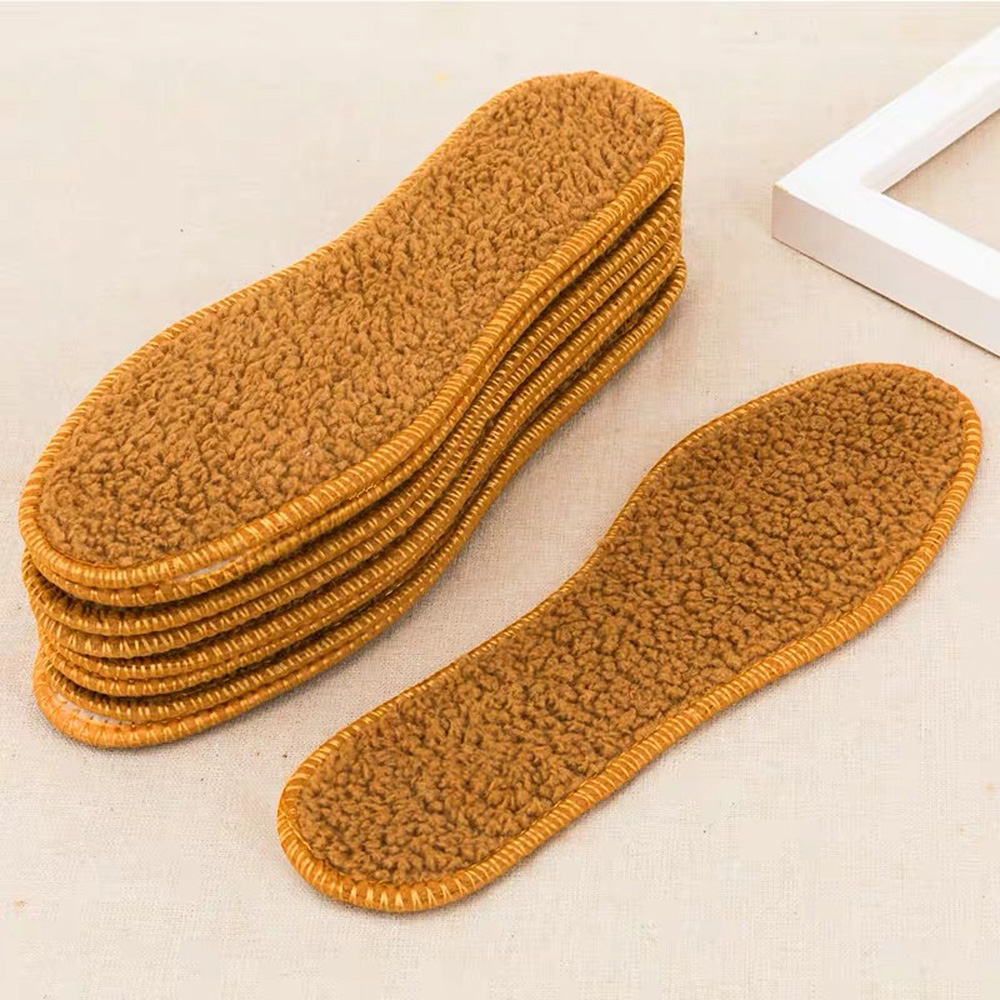 5 piezas plantillas térmicas para zapatos lana grueso cálido invierno zapatos acolchados en algodón almohadilla para suela - Imagen 12 de 13