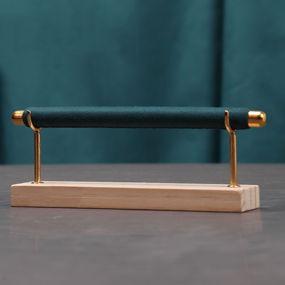 Holzsockel Stange Ring Display Ständer Halter Schmuck Aufbewahrung Organizer Shop Show - Bild 15 von 21