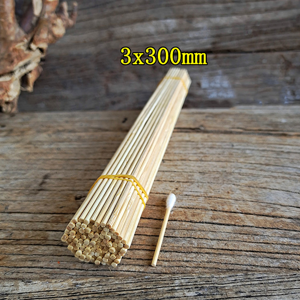 10Pcs 30cm Round Square Nan Bamboo Sticks Rod Toy Model Craft Wooden Pieces DIY