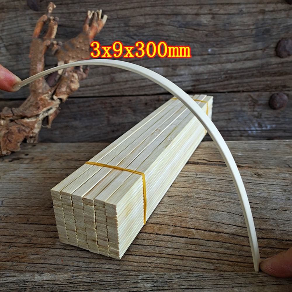 10Pcs 30cm Round Square Nan Bamboo Sticks Rod Toy Model Craft Wooden Pieces DIY