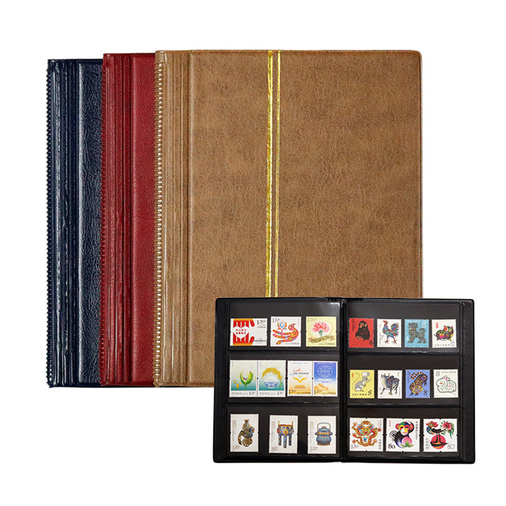 10 Pages Stamps Collection Empty Album Book Storage Organiser Protector Display