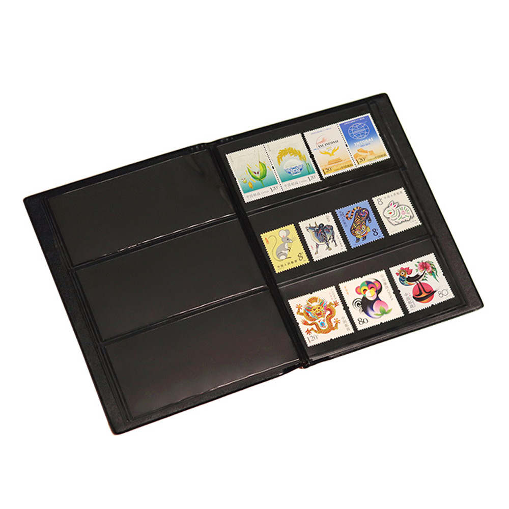 10 Pages Stamps Collection Empty Album Book Storage Organiser Protector Display