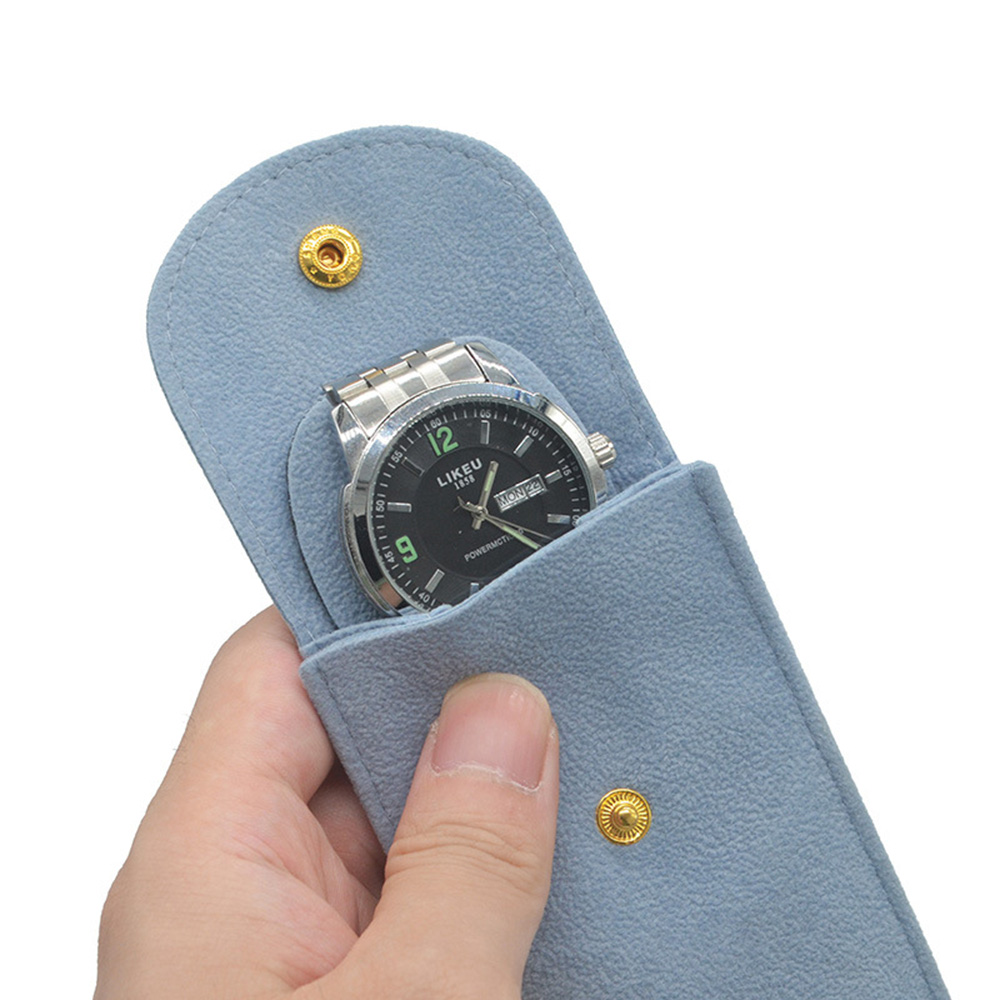 Uhrenaufbewahrungstasche Flannelette Snap Watch Taschen Verpackungstasche Behälter Werkzeuge - Bild 13 von 19