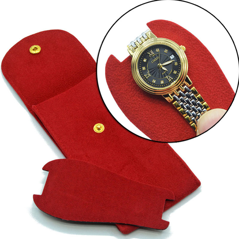 Uhrenaufbewahrungstasche Flannelette Snap Watch Taschen Verpackungstasche Behälter Werkzeuge - Bild 16 von 19