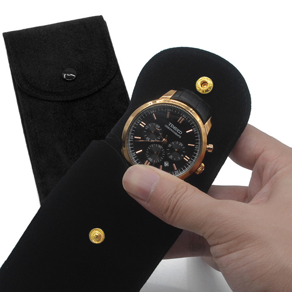 Uhrenaufbewahrungstasche Flannelette Snap Watch Taschen Verpackungstasche Behälter Werkzeuge - Bild 19 von 19