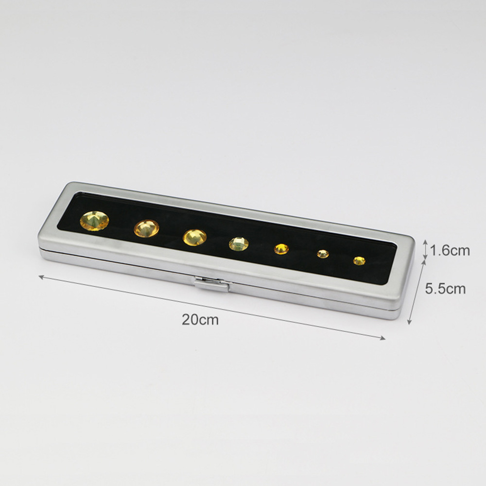 Edelstahl Diamant Edelsteine Aufbewahrungsbox Vitrine Schmuck Edelstein Schutz - Bild 12 von 14