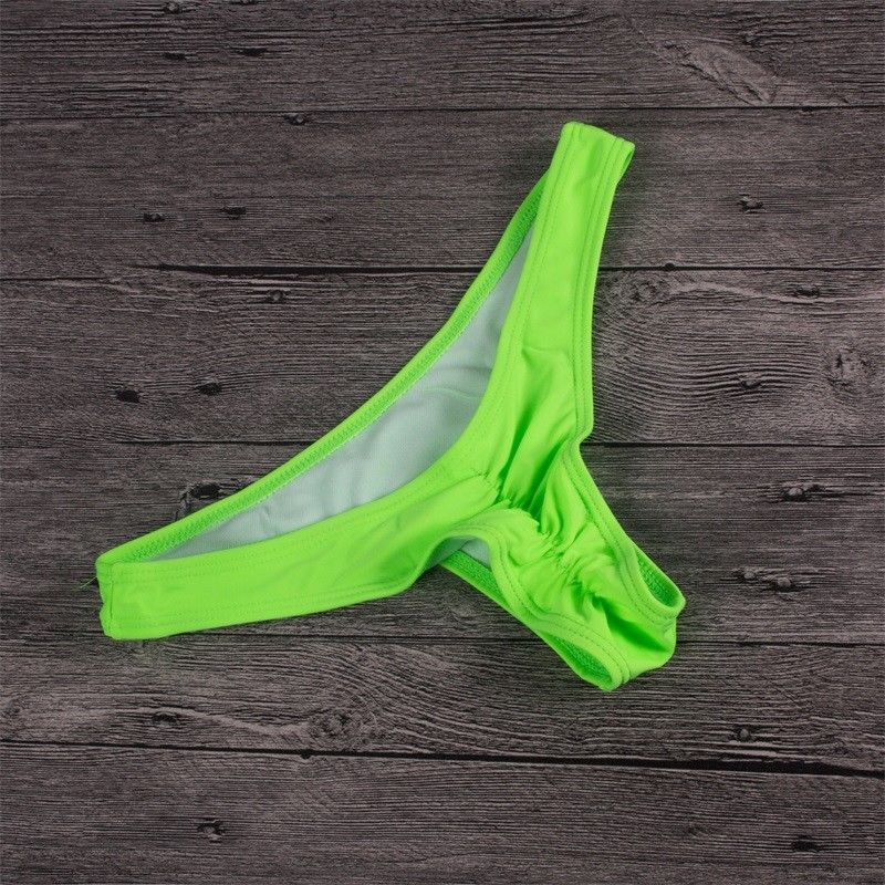 ruched cheeky swim bottoms