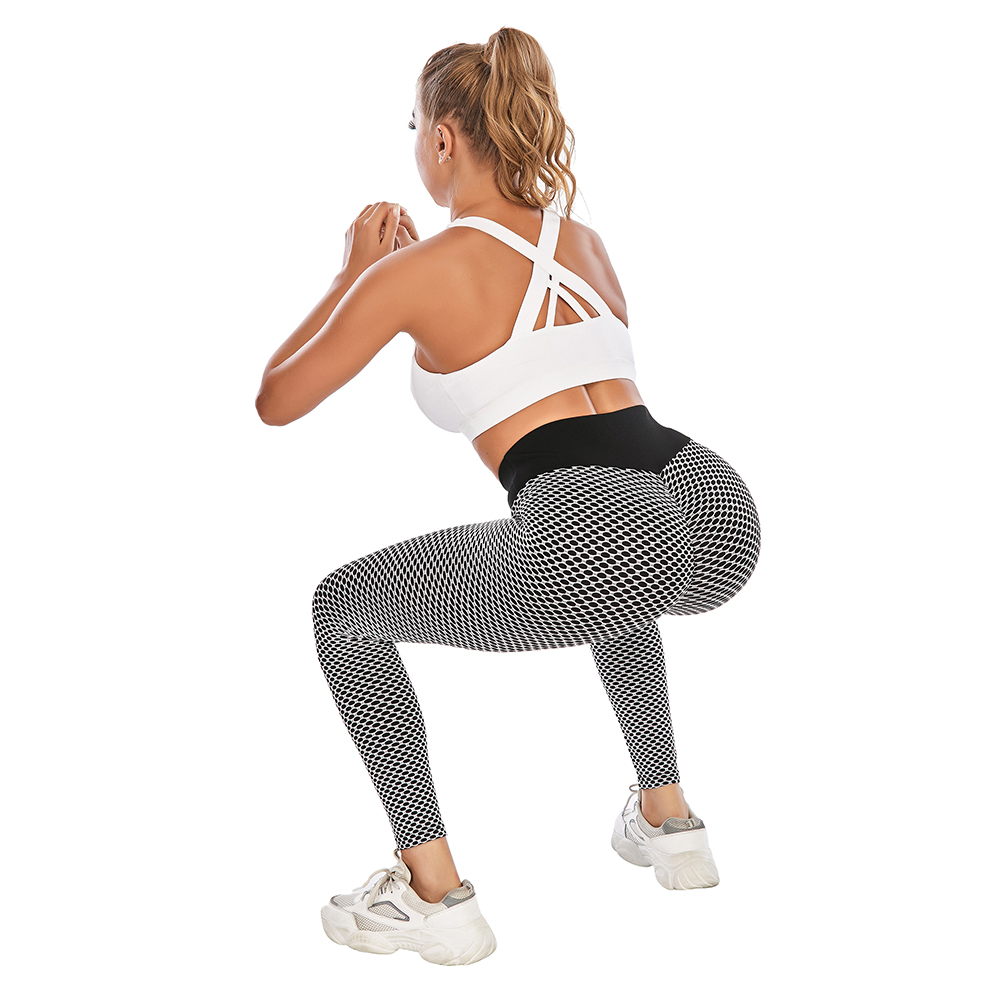 Women's Butt Lift Yoga Pants High Waist Leggings Ruched Workout Booty Trousers