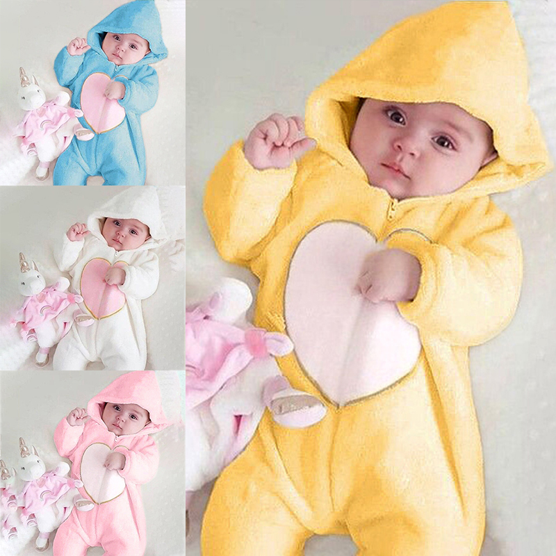 newborn hooded romper