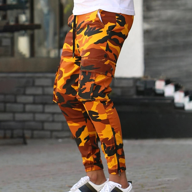 camouflage jogging bottoms