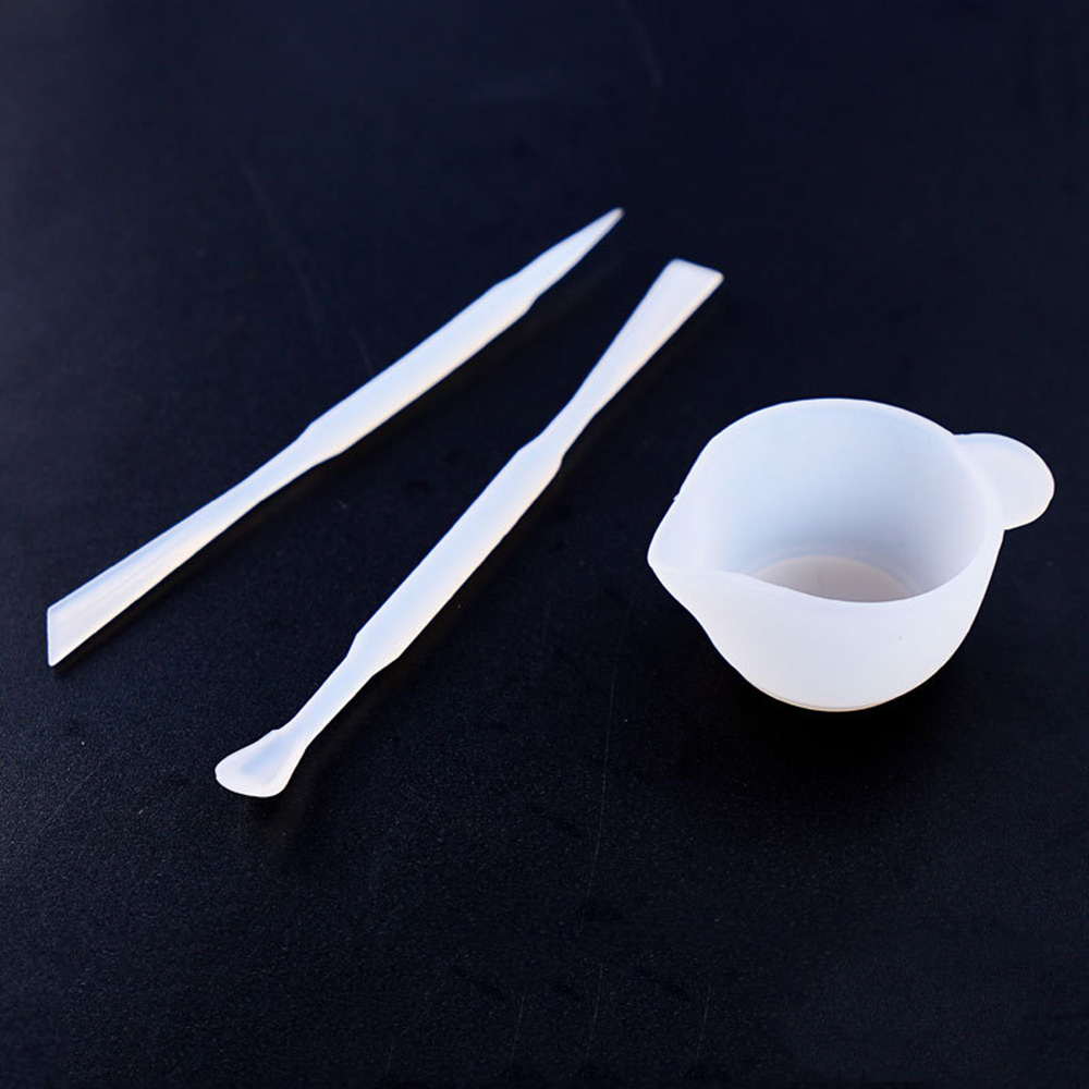 UV Resin Mixing Set For Jewelry Making Silicone Dish And Stirrers