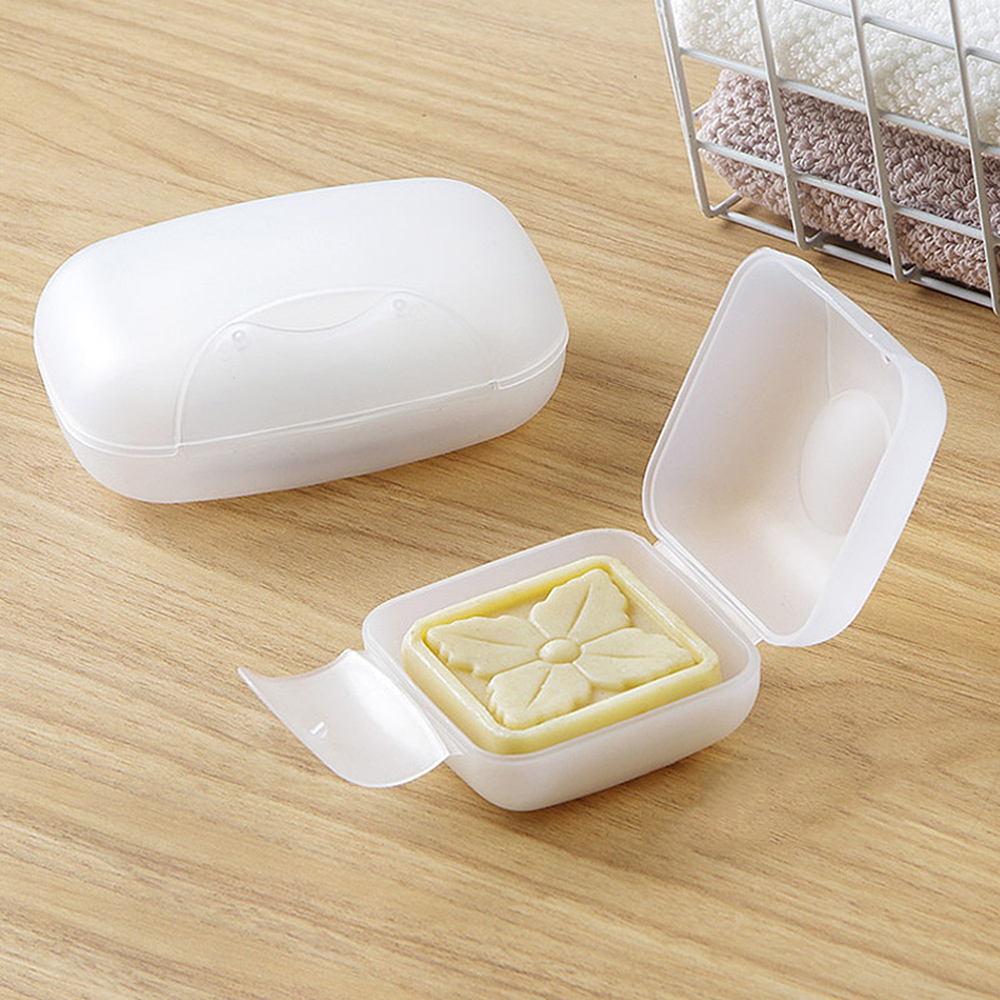 Portable Home Bathroom Wash Shower Travel Soap Dish Box Case Container Q 