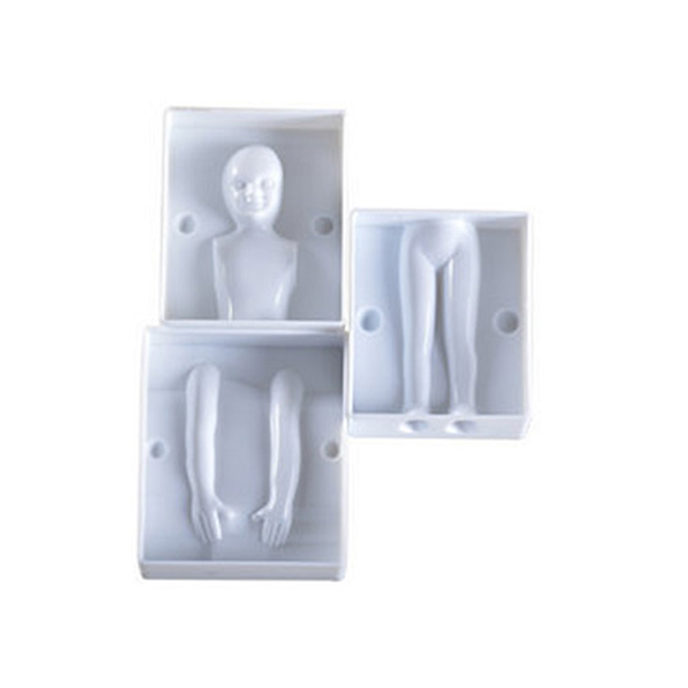 1 Set 3D Human Body Mold Fondant Cake Decorating Tool Handmade Craft Clay Dolls 