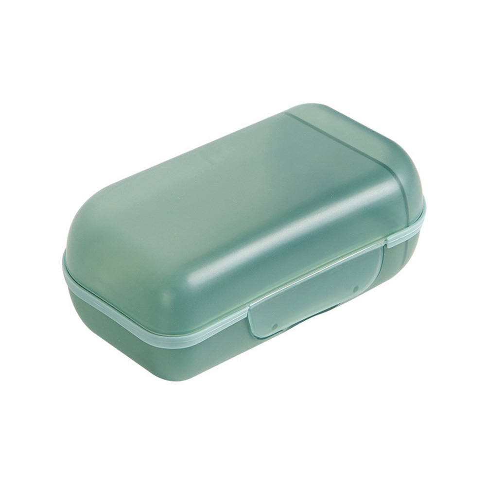 1x Washing Soap Box Dish Case Container With Lid lock Design Portable Travel 