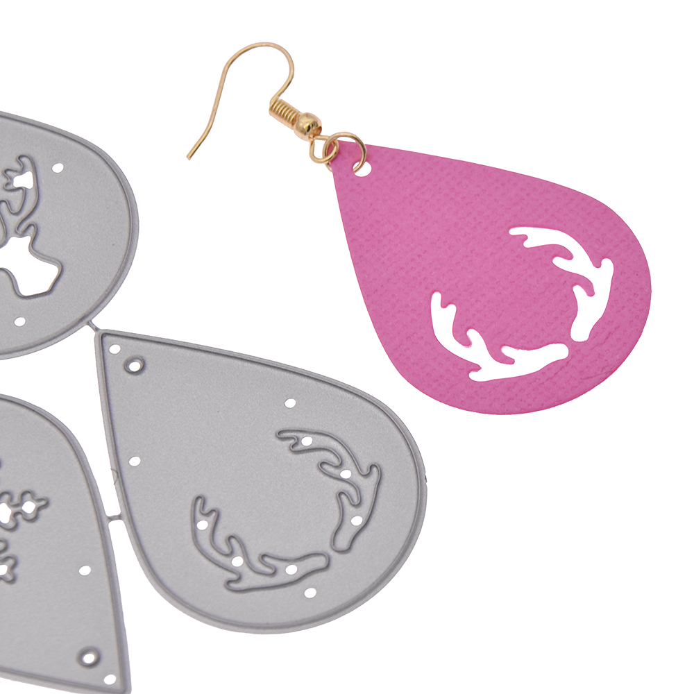 Earring Cutting Dies Teardrop Die Cuts DIY Jewelry Making Molds