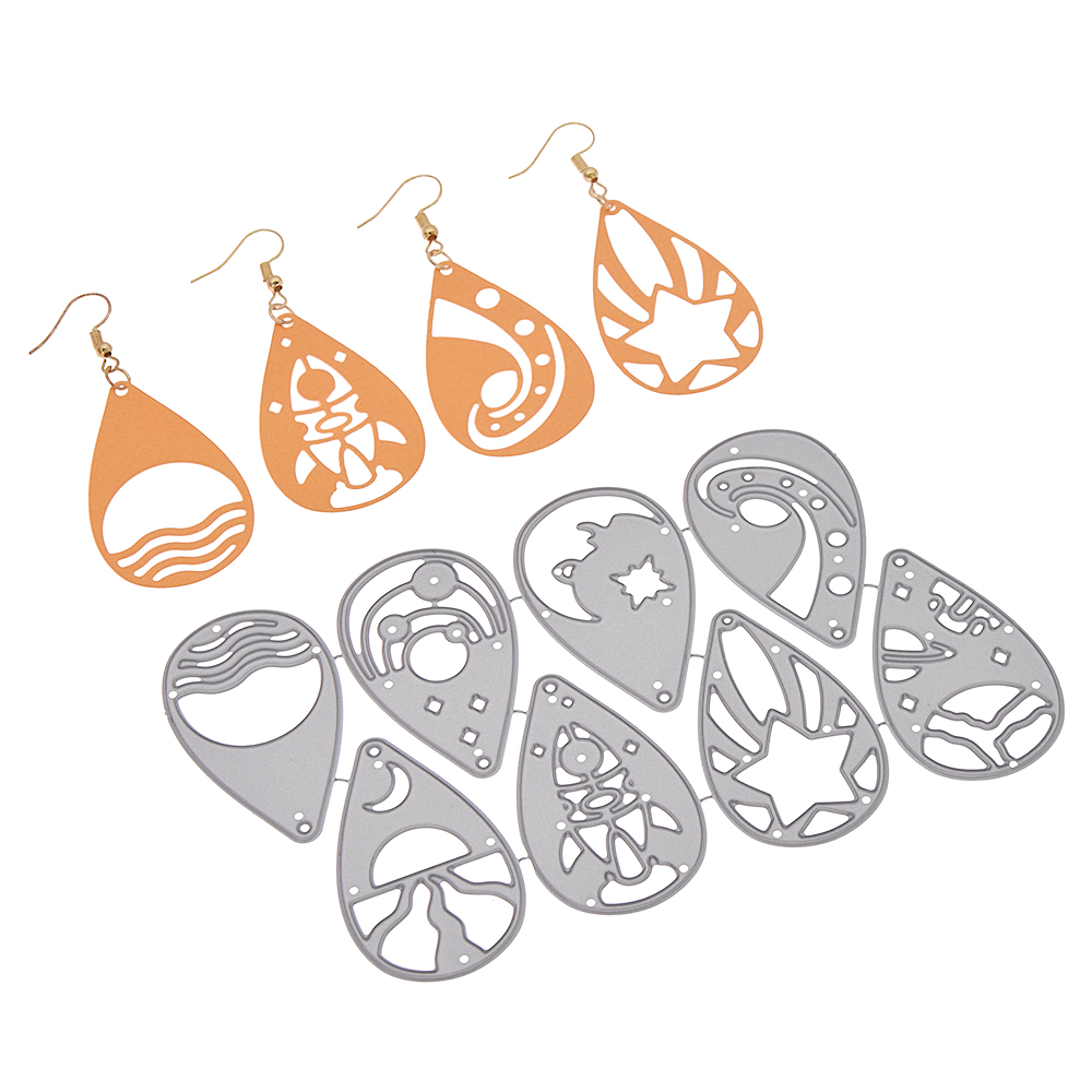 Earring Cutting Dies Teardrop Die Cuts DIY Jewelry Making Molds