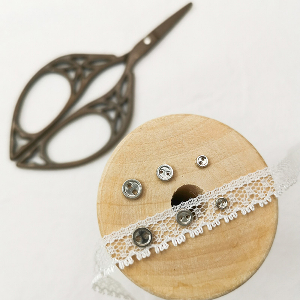 50pcs/lot Handmade DIY Doll Clothes Mini Metal Buttons Round Buttons 3mm 4mm 5mm - Picture 12 of 14