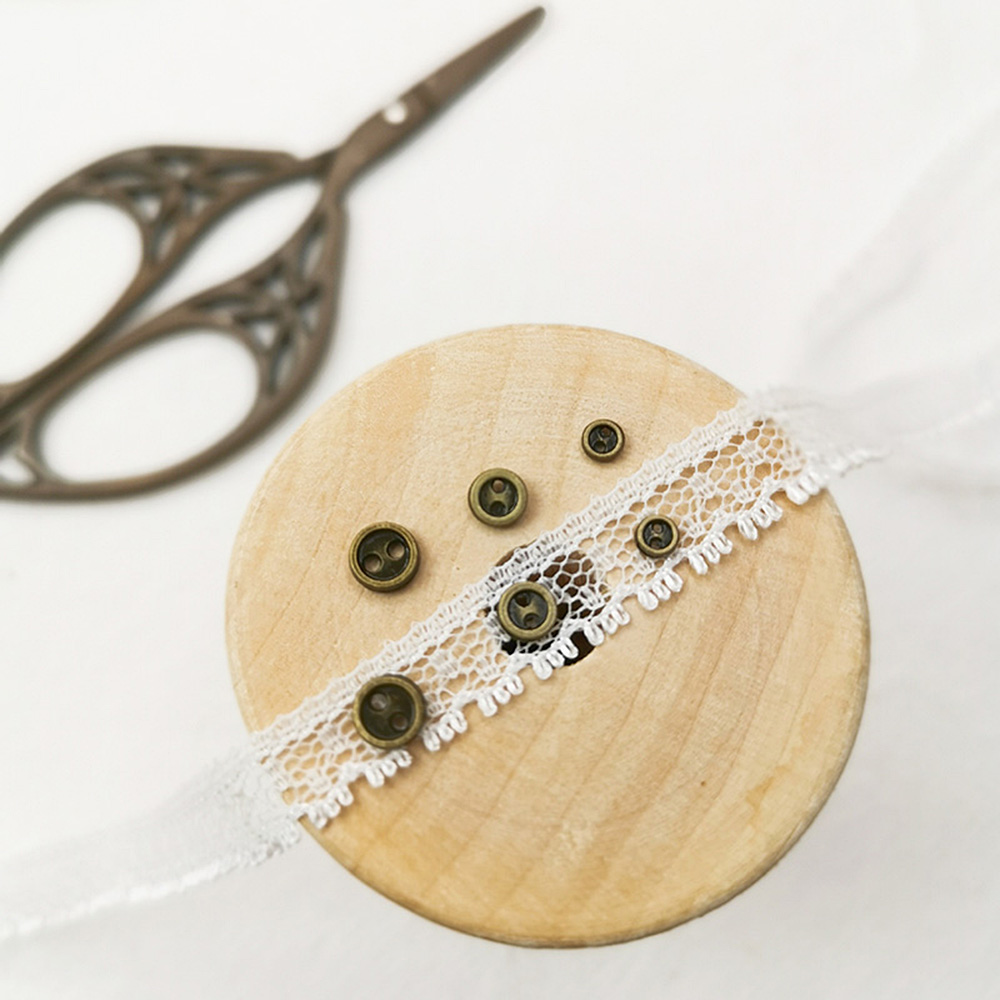 50pcs/lot Handmade DIY Doll Clothes Mini Metal Buttons Round Buttons 3mm 4mm 5mm - Picture 13 of 14