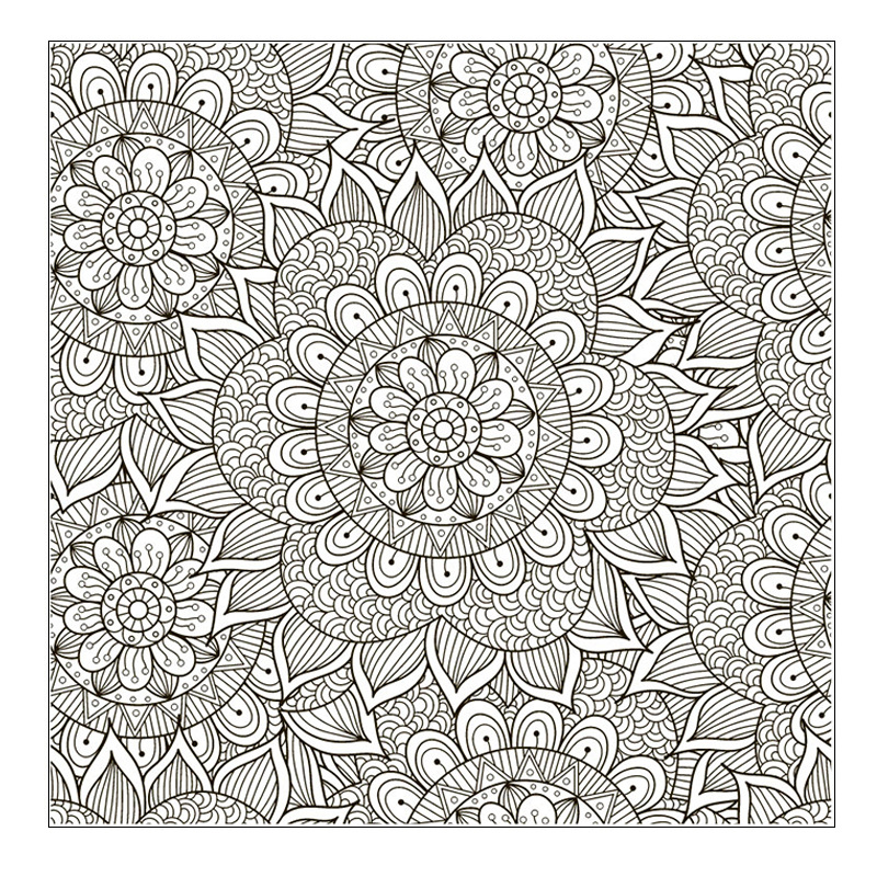 Mandala Pattern Polymer Clay Texture Stamp Sheets DIY Art Craft Embossing Tool