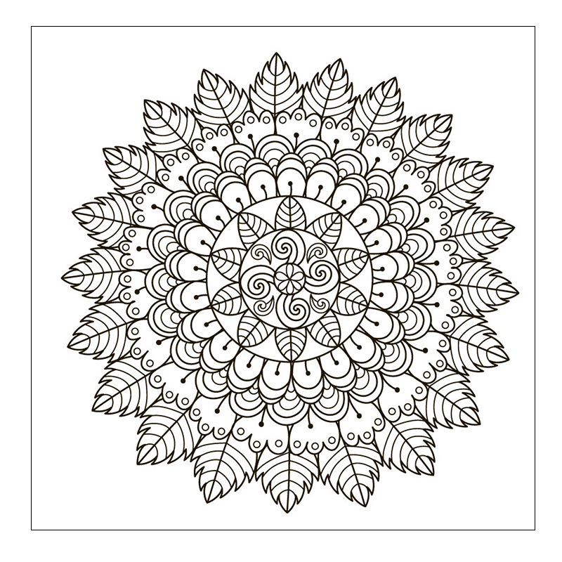 Mandala Pattern Polymer Clay Texture Stamp Sheets DIY Art Craft Embossing Tool