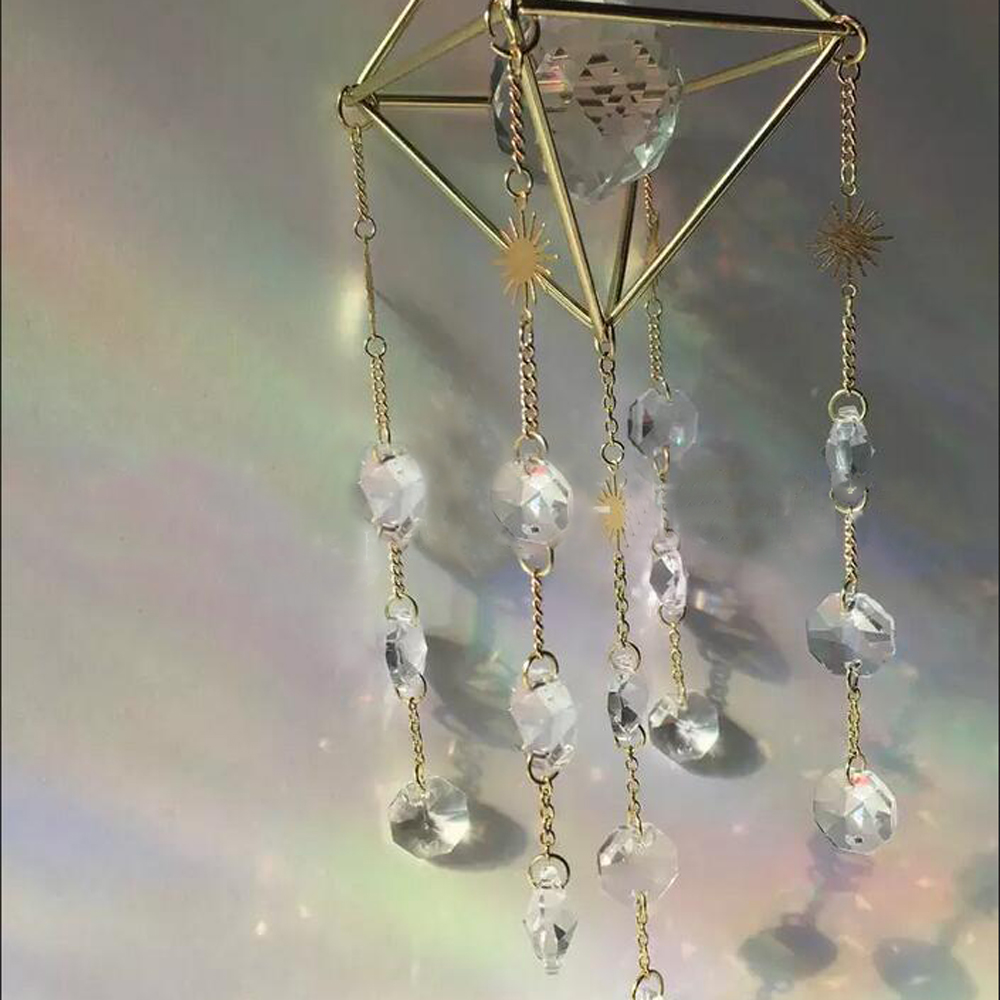 Crystal Suncatcher Prism Catcher Window Hanging Pendant Wedding Home Decor  Craft