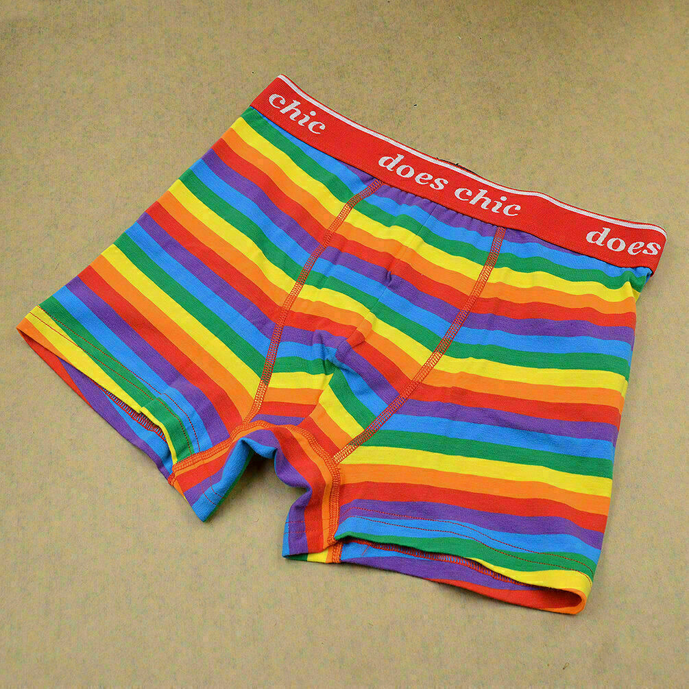 Ropa Interior Gay LGBT Pride Para Hombre Arco Iris Rayas Boxer Pantalones Cortos - Imagen 14 de 14