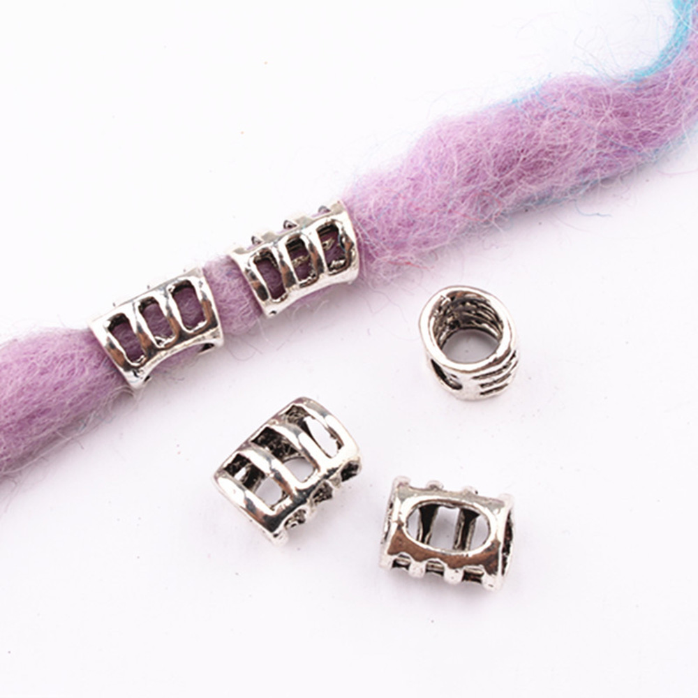 Anillos de aleación trenza para el cabello puños colgantes rastas cuentas accesorios - Imagen 14 de 19