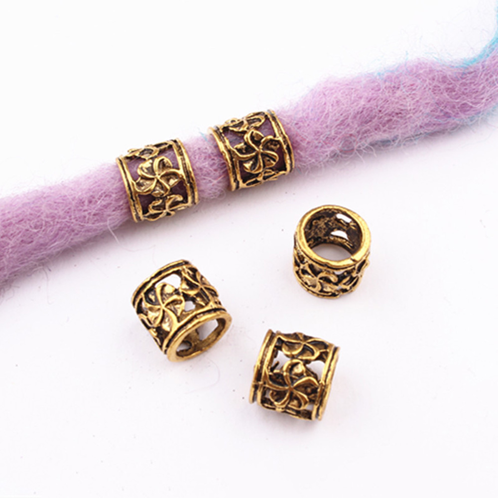 Anillos de aleación trenza para el cabello puños colgantes rastas cuentas accesorios - Imagen 15 de 19