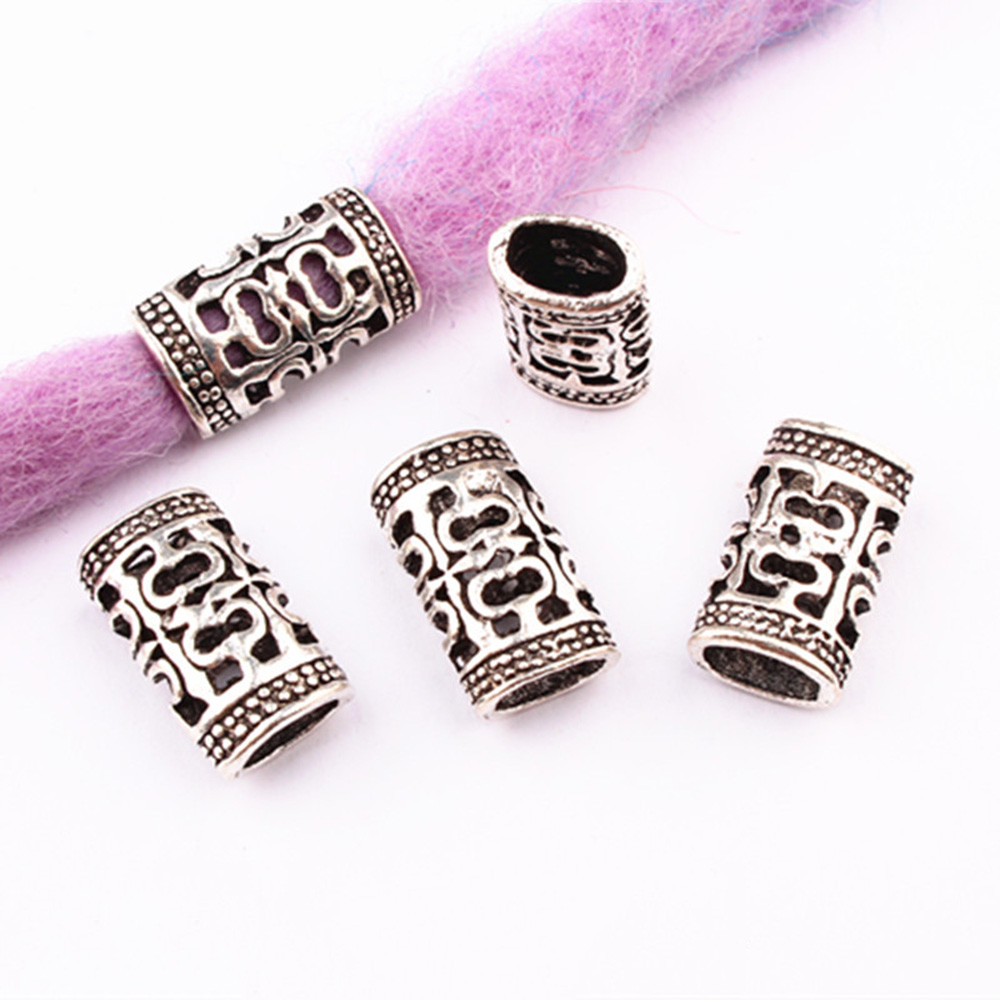 Anillos de aleación trenza para el cabello puños colgantes rastas cuentas accesorios - Imagen 17 de 19