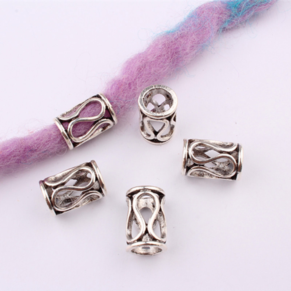 Anillos de aleación trenza para el cabello puños colgantes rastas cuentas accesorios - Imagen 18 de 19