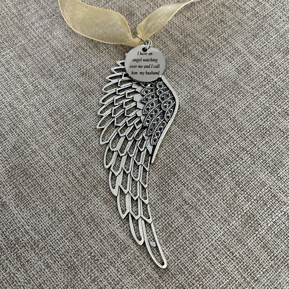 IN LOVING MEMORY GIFT CHRISTMAS Tree Decoration Angel Wings MUM, DAD, NAN, NANA