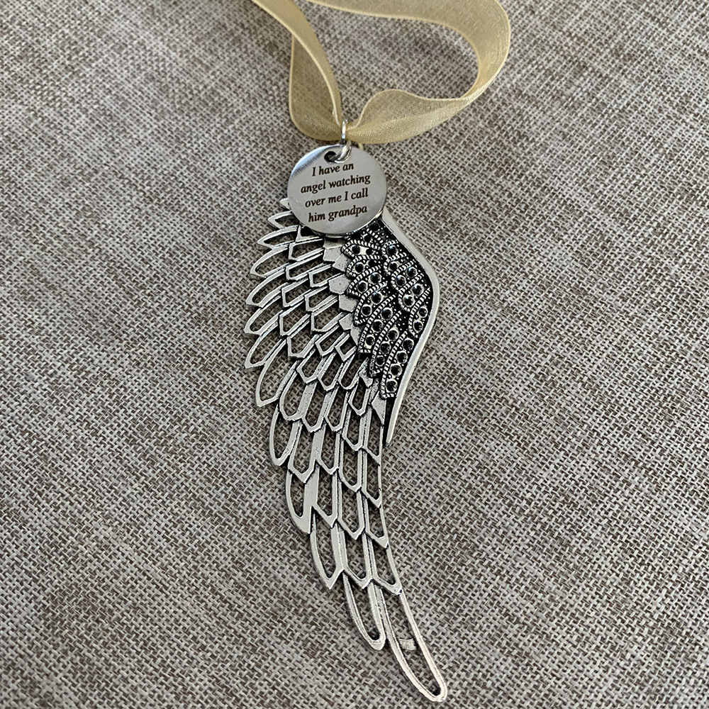 IN LOVING MEMORY GIFT CHRISTMAS Tree Decoration Angel Wings MUM, DAD, NAN, NANA