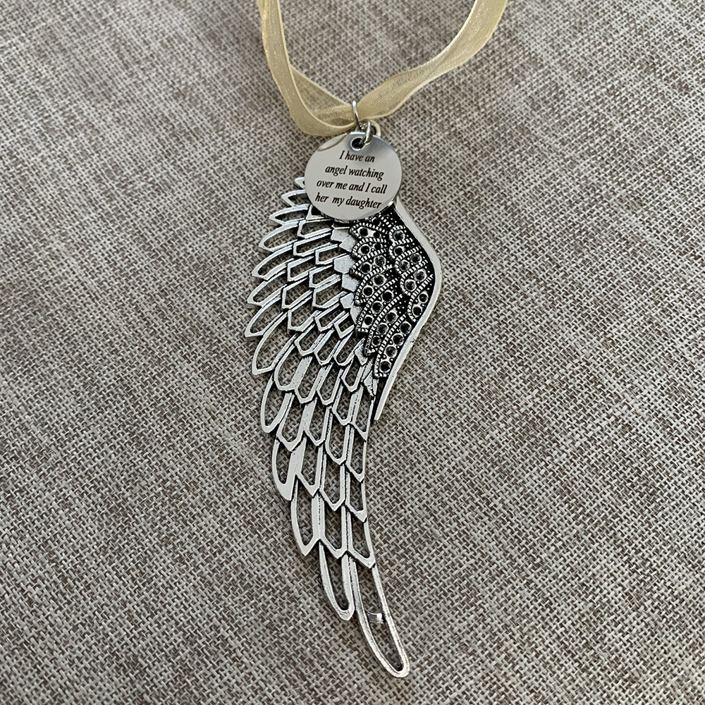 IN LOVING MEMORY GIFT CHRISTMAS Tree Decoration Angel Wings MUM, DAD, NAN, NANA