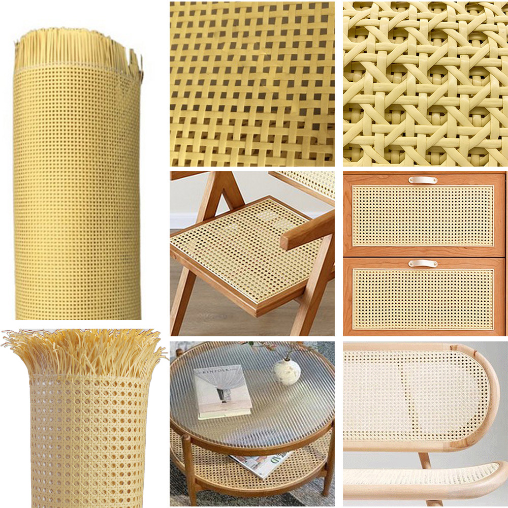 14 Withd- Mesh Pre-Woven Cane | Rattan Cane Webbing Roll | Net Open Weave Wicker Cane Webbing Material for Cabinet, Door