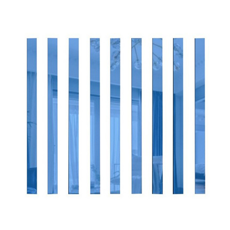 5Pcs Strip Mirror Acrylic Self-adhesive Tile Art Wall Stickers Decals Home Decor - Picture 17 of 29