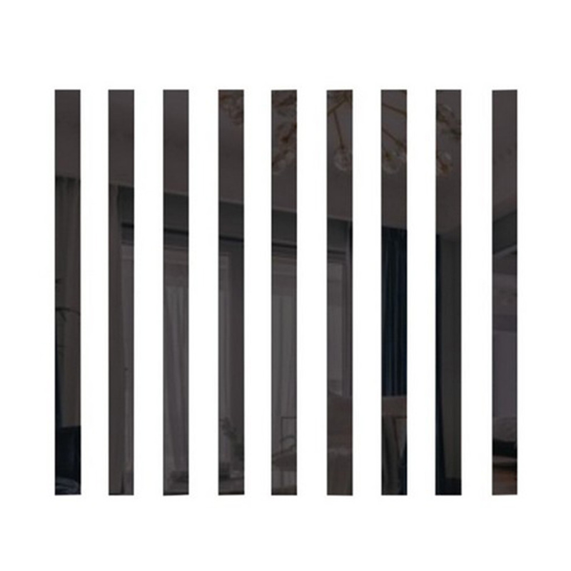 5Pcs Strip Mirror Acrylic Self-adhesive Tile Art Wall Stickers Decals Home Decor - Picture 18 of 29