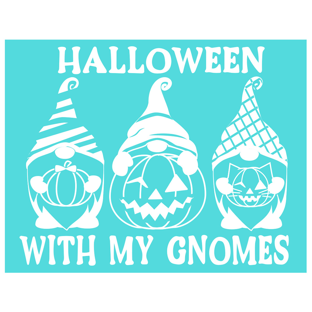 Halloween Pumpkin Silk Screen Printing Stencil Adhesive Mesh Transfer DIY Mugs - Picture 15 of 20