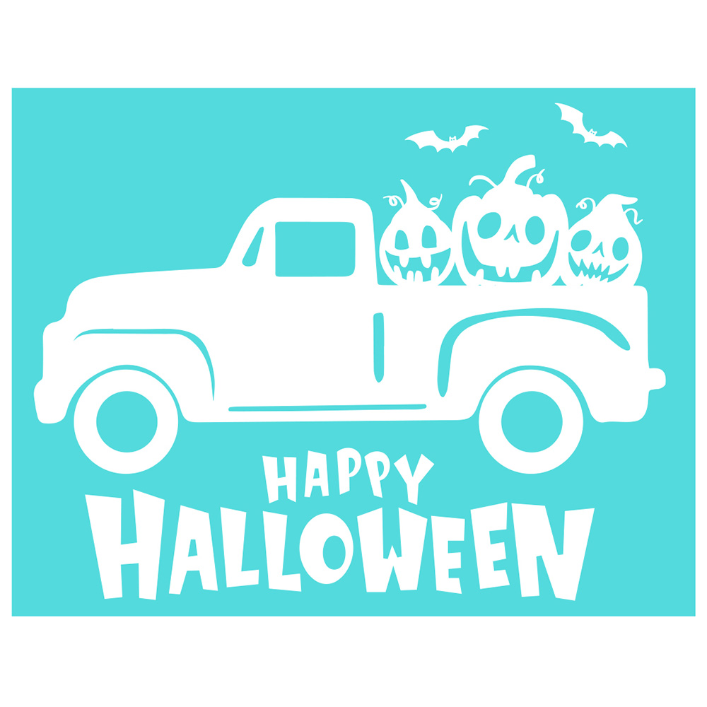 Halloween Pumpkin Silk Screen Printing Stencil Adhesive Mesh Transfer DIY Mugs - Picture 16 of 20