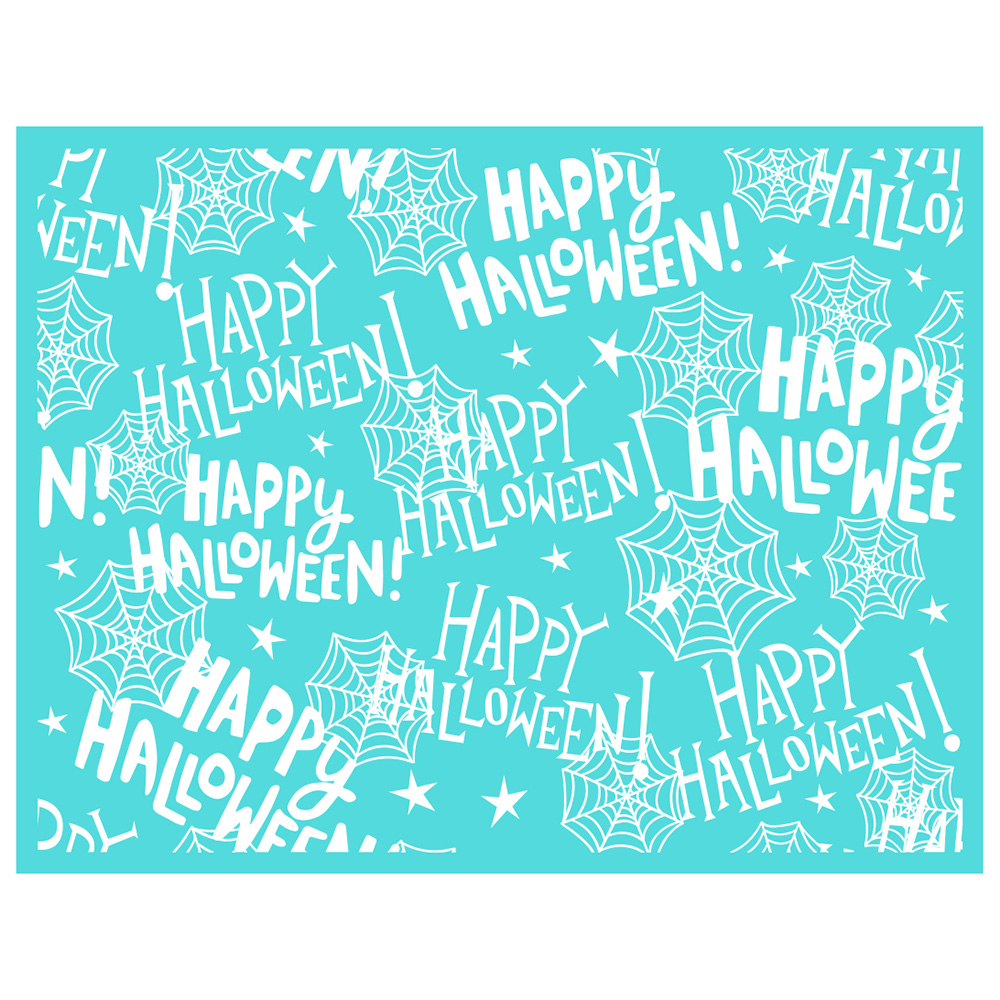 Halloween Pumpkin Silk Screen Printing Stencil Adhesive Mesh Transfer DIY Mugs - Picture 20 of 20