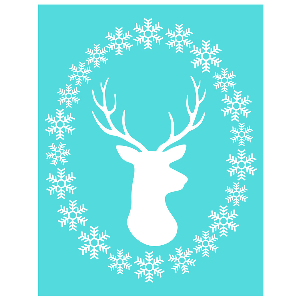 Christmas Silk Screen Printing Stencil Adhesive Mesh Transfer DIY Wood Fabric - Picture 19 of 34