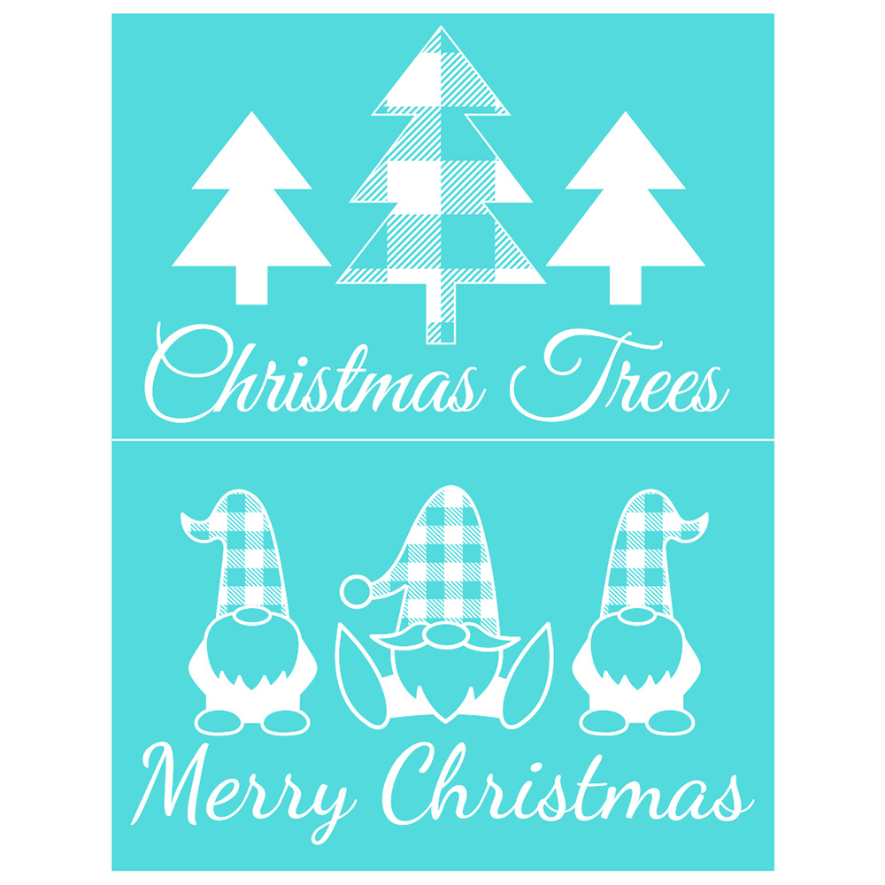 Christmas Silk Screen Printing Stencil Adhesive Mesh Transfer DIY Wood Fabric - Picture 24 of 34